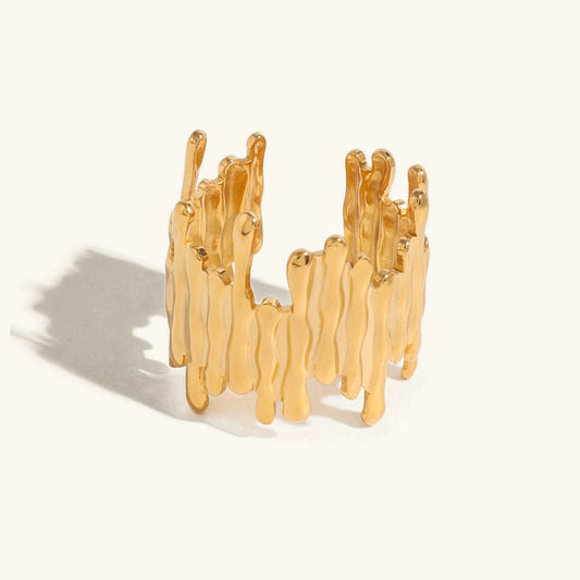 [Echo Fine]Zoella Abstract Gold Ring