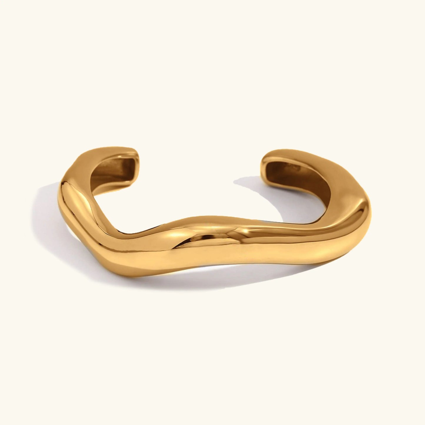 [Echo Fine]Zaria Asymmetrical Gold Bangle