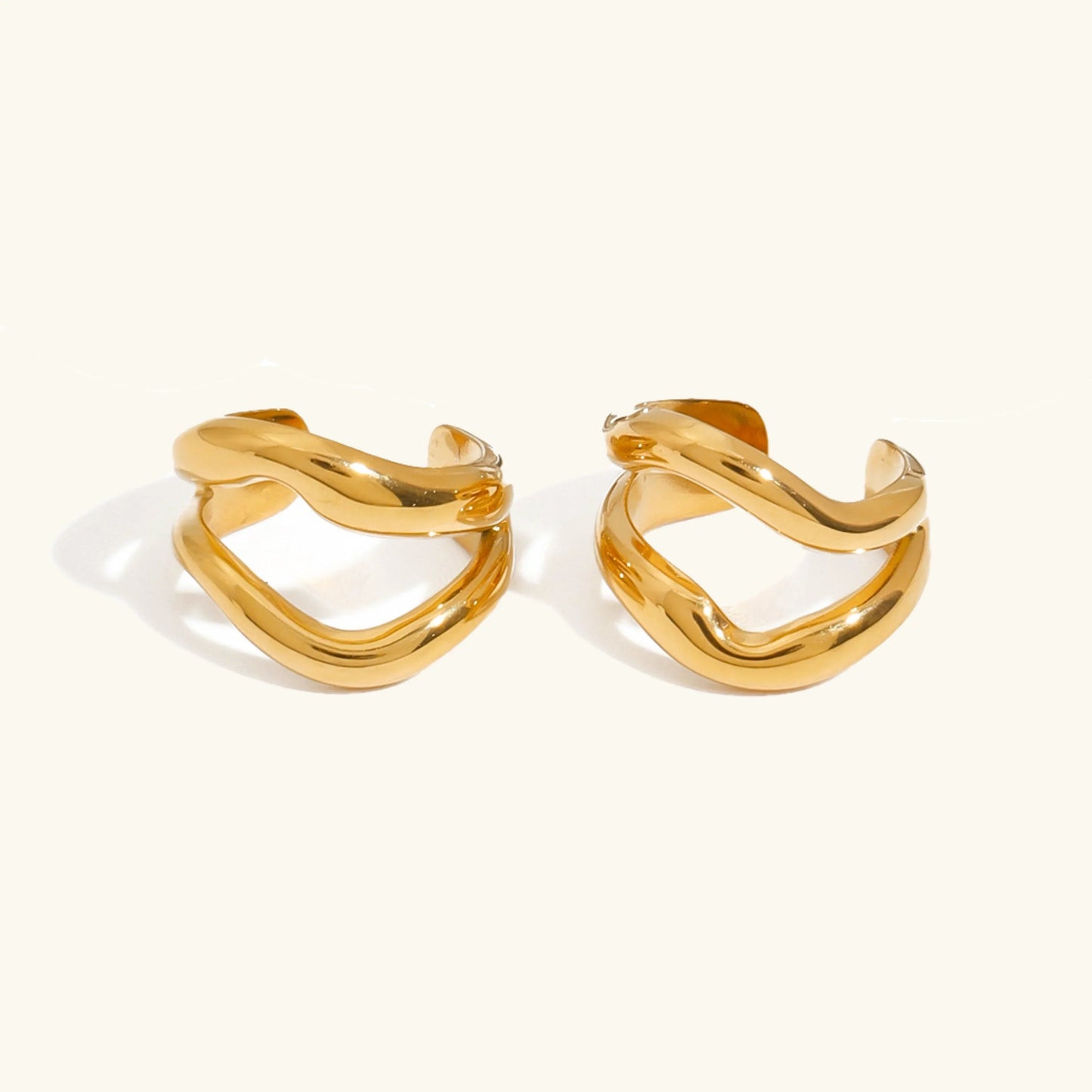 [Echo Fine]Rosiel Gold Ear Cuff Earrings
