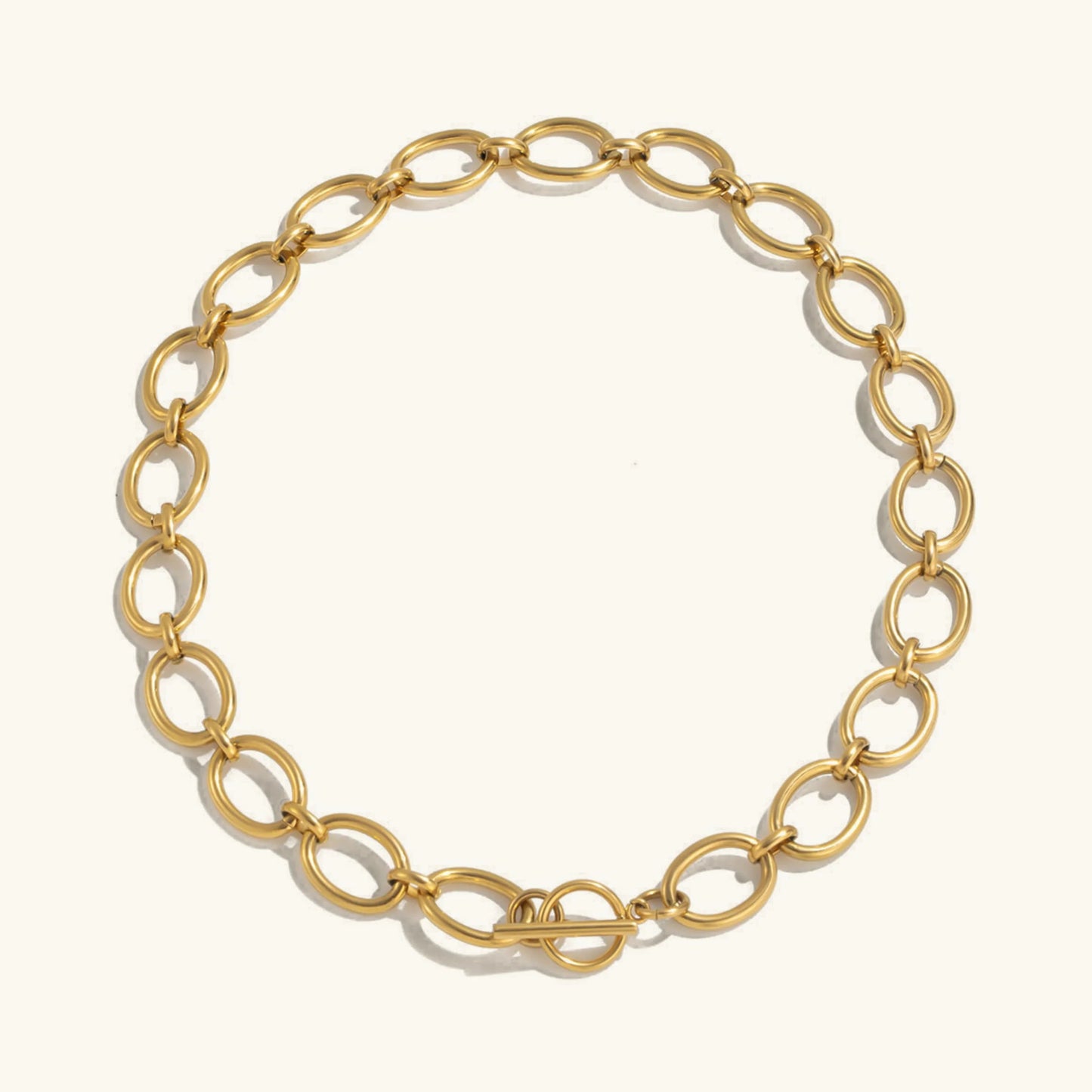 [Echo Fine]Cielle Chunky Gold Chain Necklace