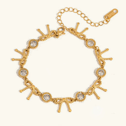 [Echo Fine]Honora Ribbon Knot Diamond Bracelet
