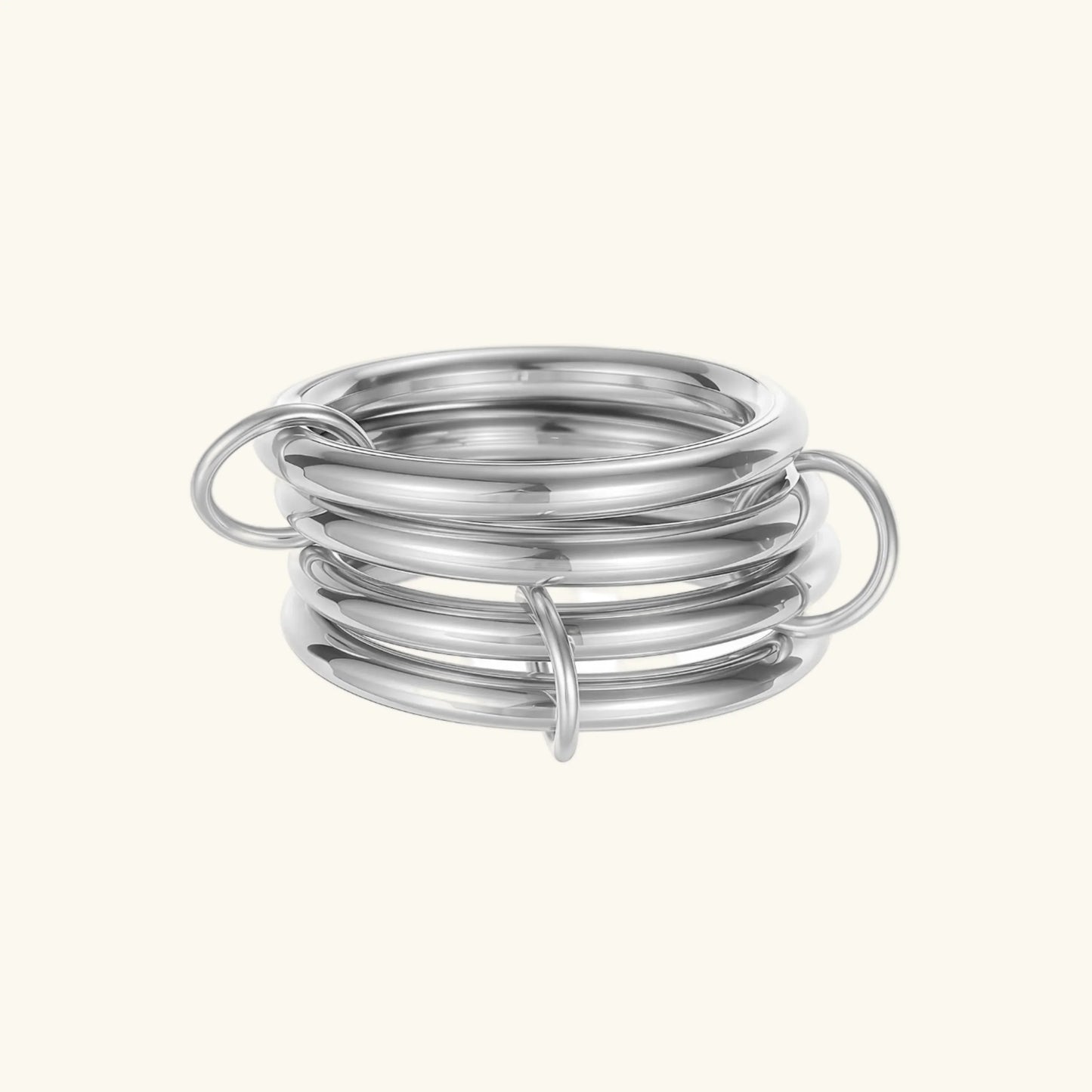 [Echo Fine]Alexandria Two-Tone Stacked Ring