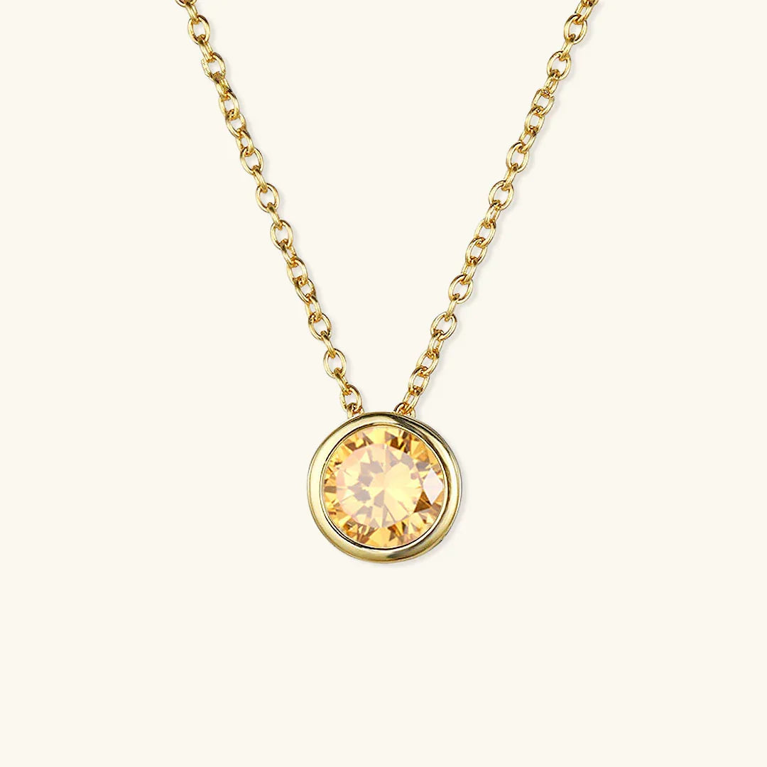 [Echo Fine]Amelia Birthstone Necklace