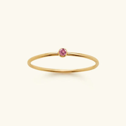 [Echo Fine]Amelia Birthstone Stacker Ring