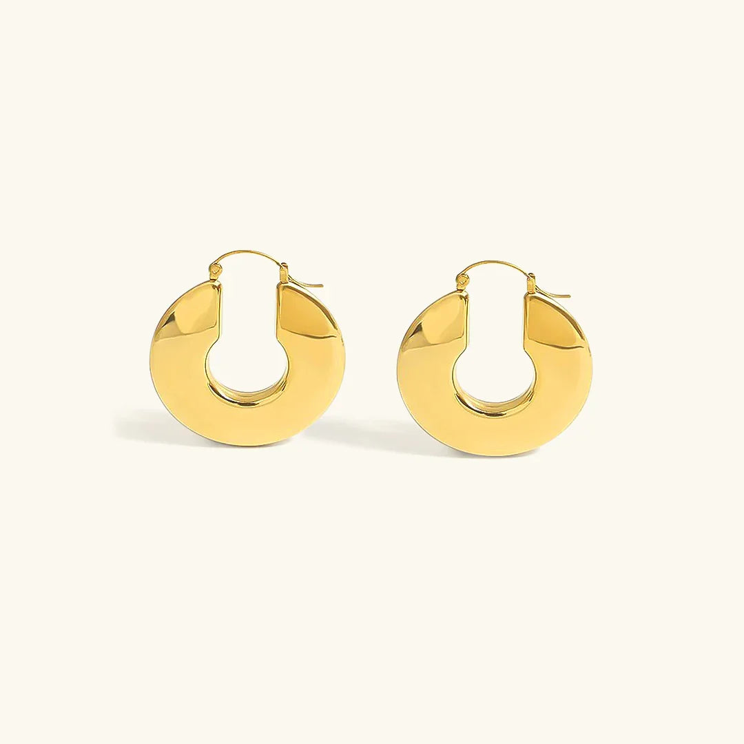 [Echo Fine]Kayleigh Chunky Hoop Earrings