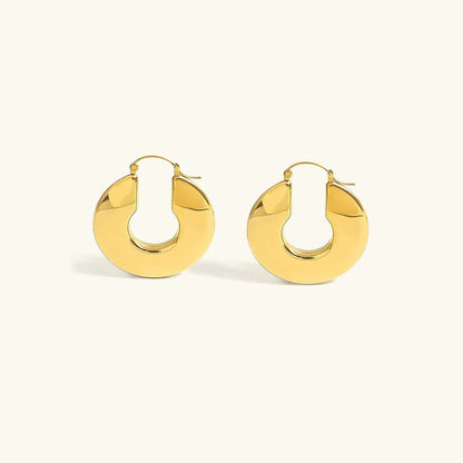 [Echo Fine]Kayleigh Chunky Hoop Earrings