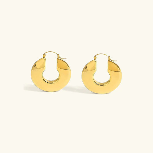[Echo Fine]Kayleigh Chunky Hoop Earrings