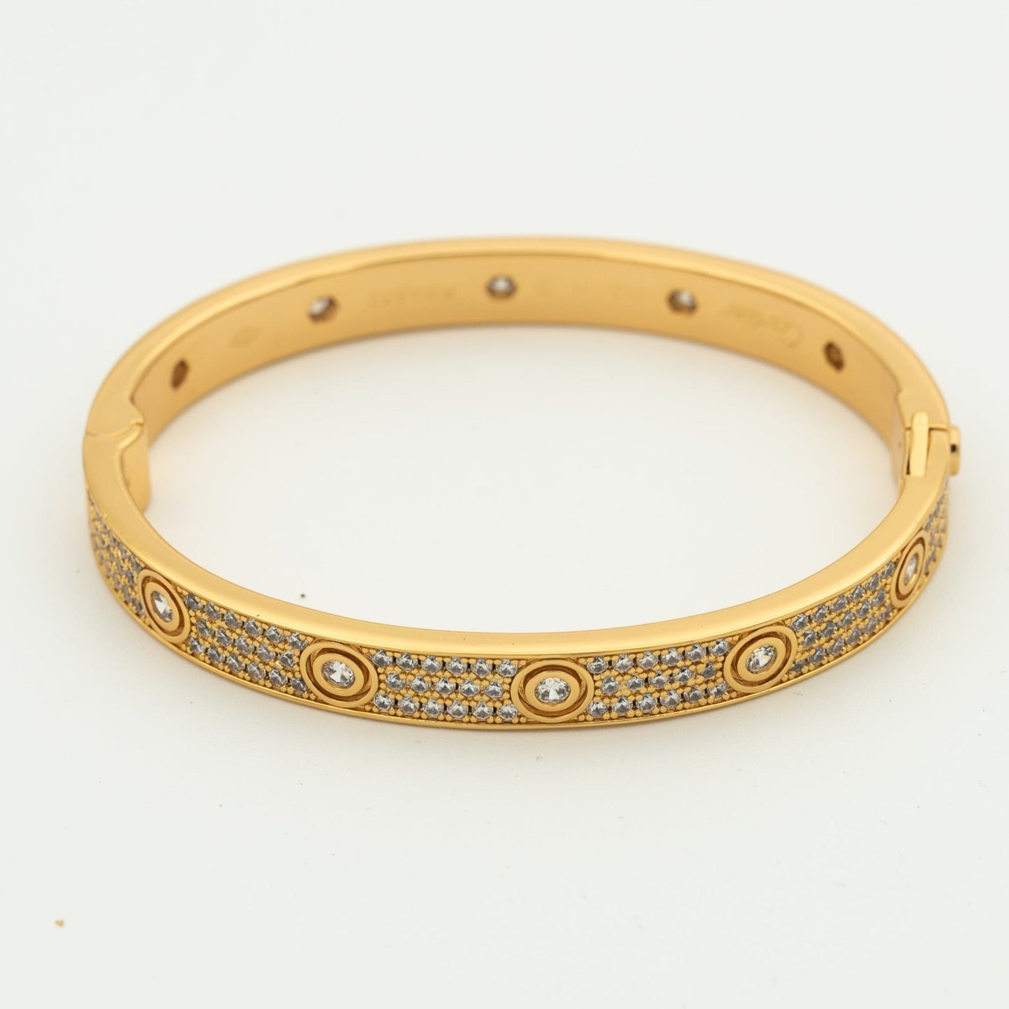 [ECHO ]LOVE BRACELET 6.1MM DIAMOND-PAVED 10 BIG DIAMONDS