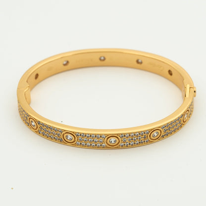 [ECHO ]LOVE BRACELET 6.1MM DIAMOND-PAVED 10 BIG DIAMONDS