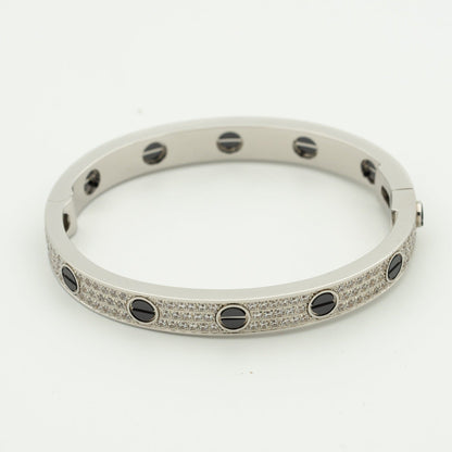 [ECHO ]LOVE BRACELET 6.1MM DIAMOND-PAVED CERAMIC