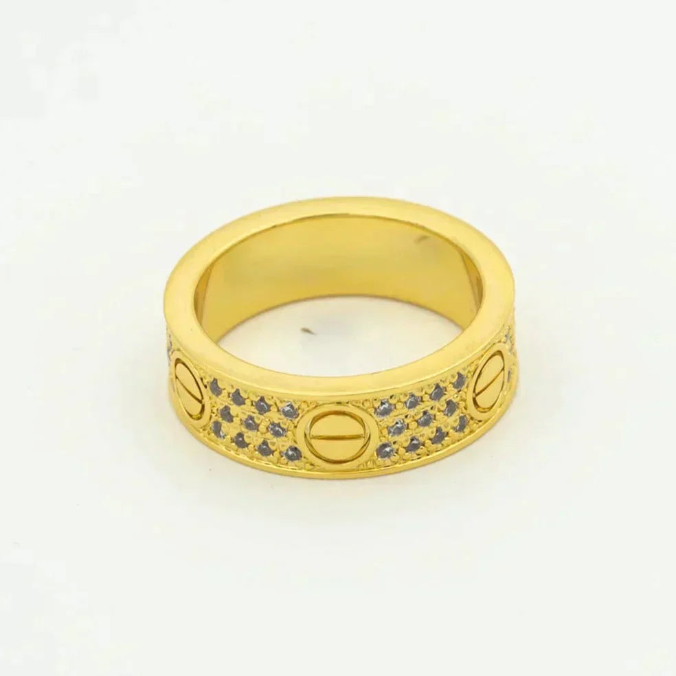 [ECHO ]LOVE RING 5.5MM DIAMONDS PAVED