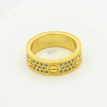 [ECHO ]LOVE RING 5.5MM DIAMONDS PAVED