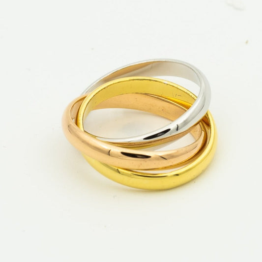 [ECHO ]TRINITY RING GOLD PINK GOLD SILVER