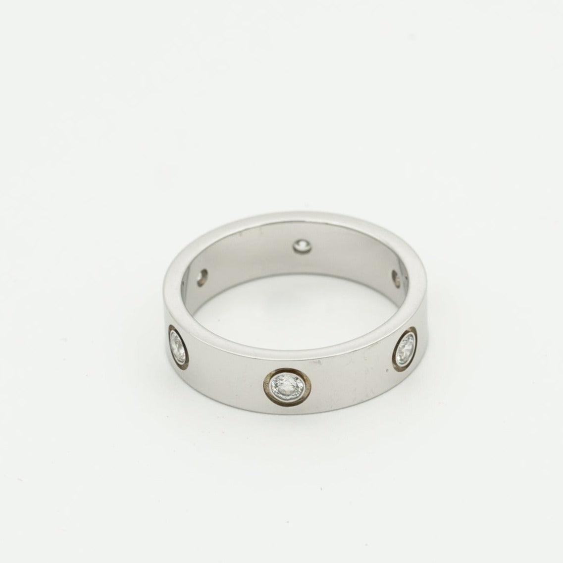 [ECHO ]LOVE RING 5.5MM 6 DIAMONDS SILVER