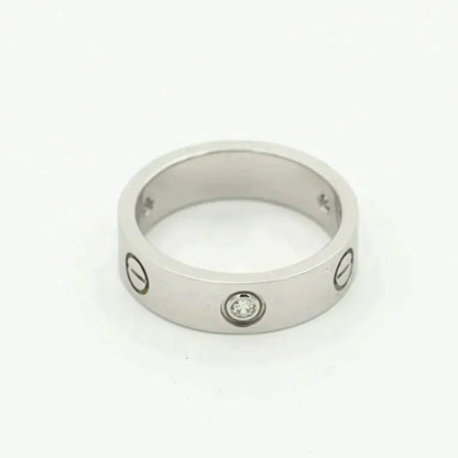 [ECHO ]LOVE RING 5.5MM 3 DIAMONDS SILVER