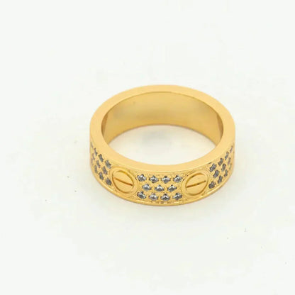 [ECHO ]LOVE RING 5.5MM DIAMONDS PAVED