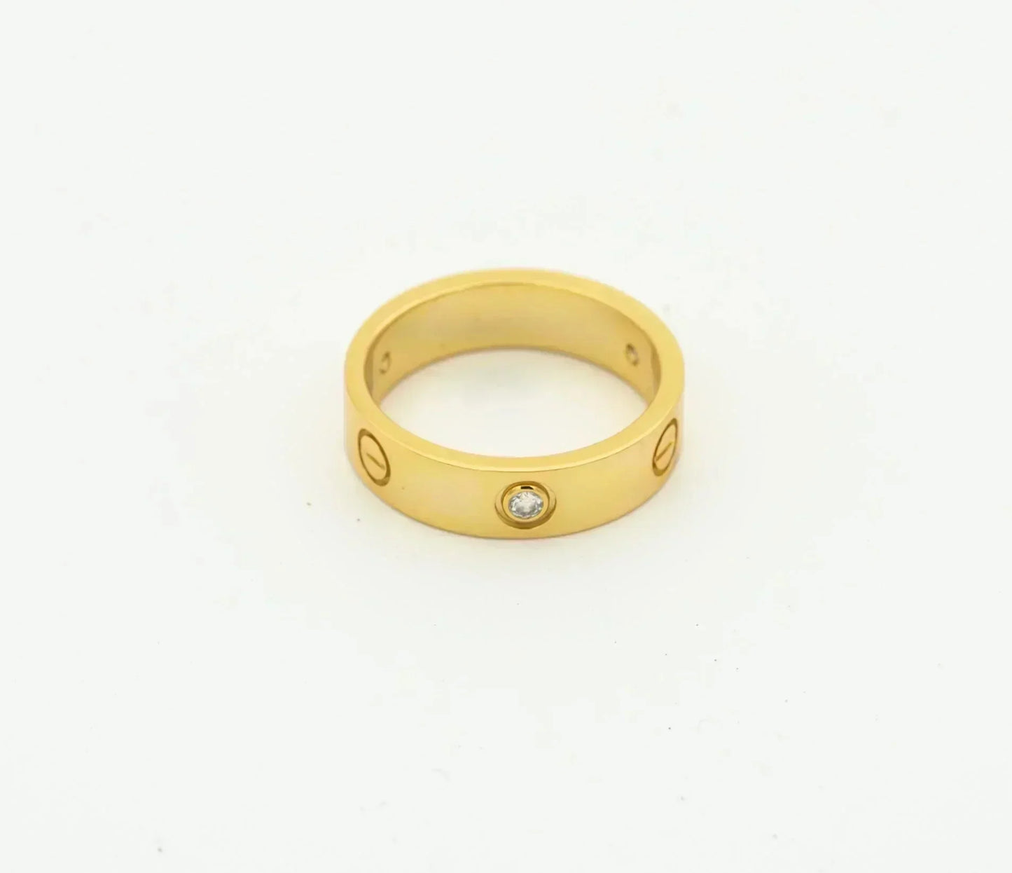 [ECHO ]LOVE RING 4MM 1 DIAMOND GOLD