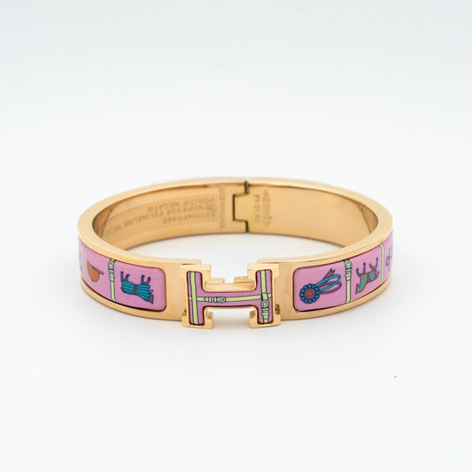 [ECHO ]H PINK GOLD BRACELET PINK CERAMIC