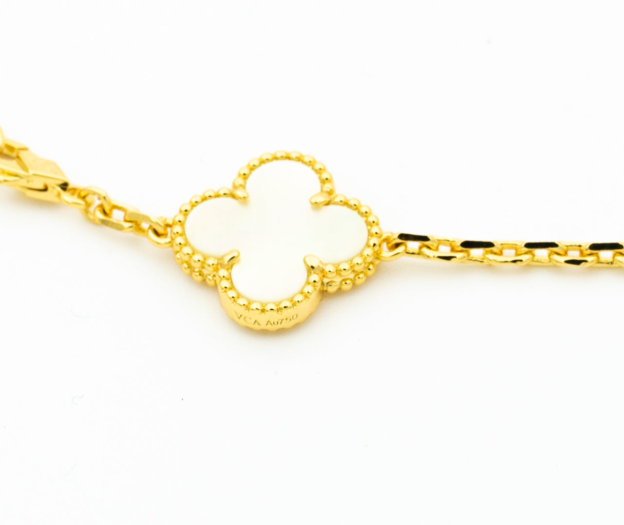 [ECHO ]CLOVER BRACELET 5 MOTIFS ONYX MOP