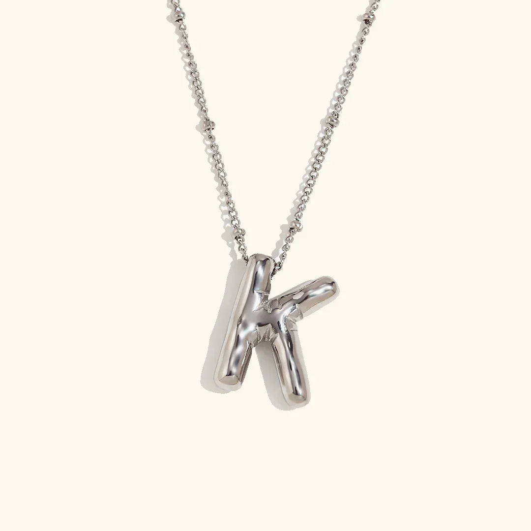 [Echo Fine]Balloon Gold Initial Necklace