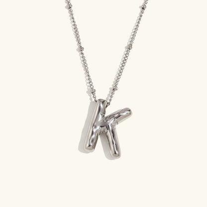 [Echo Fine]Balloon Gold Initial Necklace