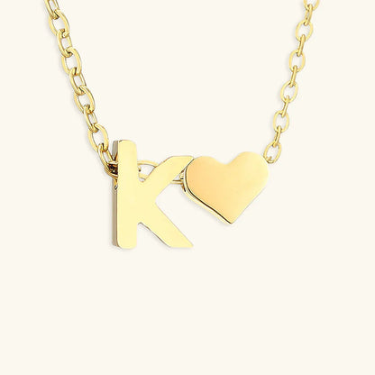 [Echo Fine]Ria Initial Letter Gold Necklace