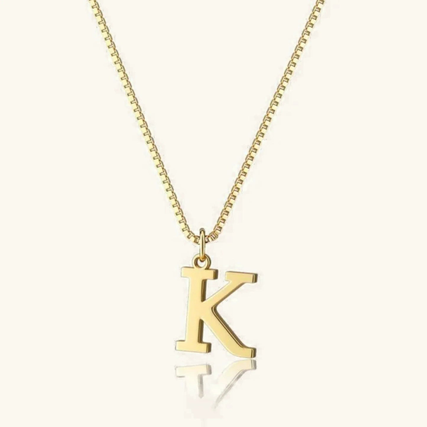 [Echo Fine]Therese Letter Initial Gold Necklace