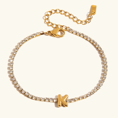 [Echo Fine]Avaria Bubble Letter Tennis Bracelet