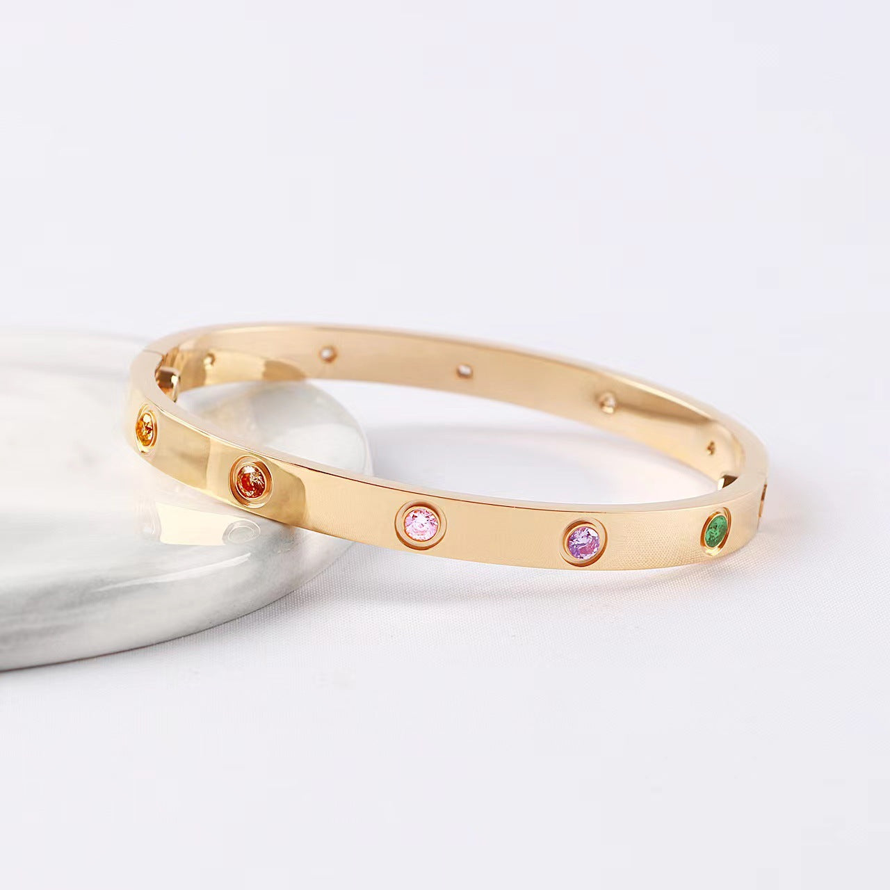 [ECHO]2026 RAINBOW LOVE BRACELET 6.1MM  10 DIAMONDS