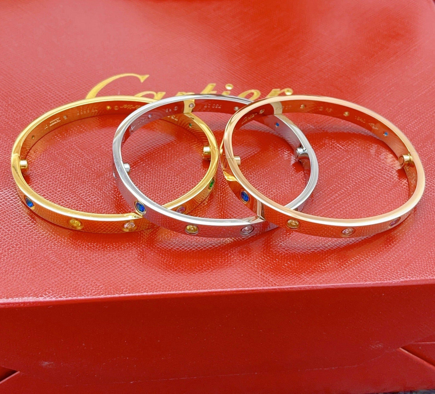 [ECHO]2026 RAINBOW LOVE BRACELET 6.1MM  10 DIAMONDS