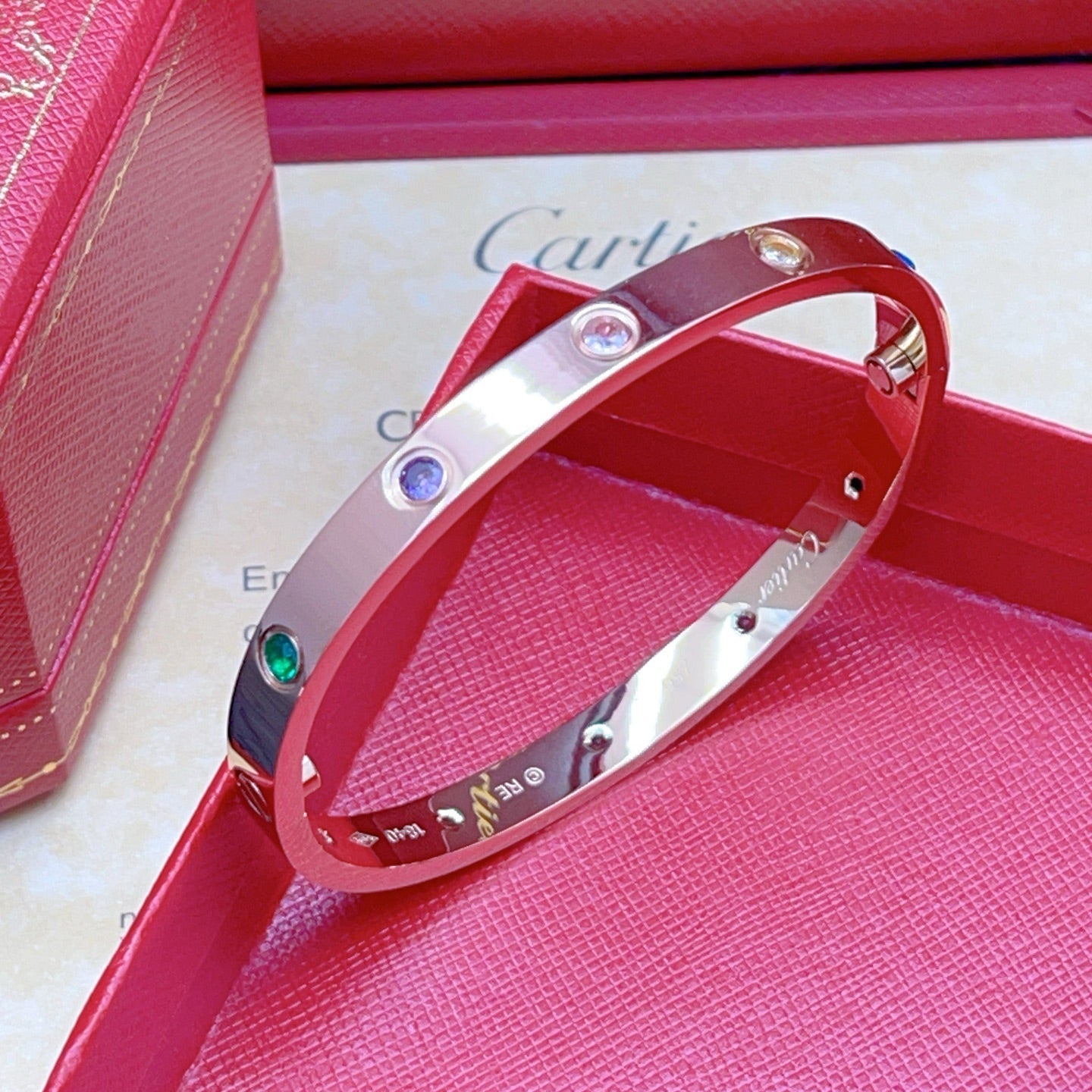 [ECHO]2026 RAINBOW LOVE BRACELET 6.1MM  10 DIAMONDS