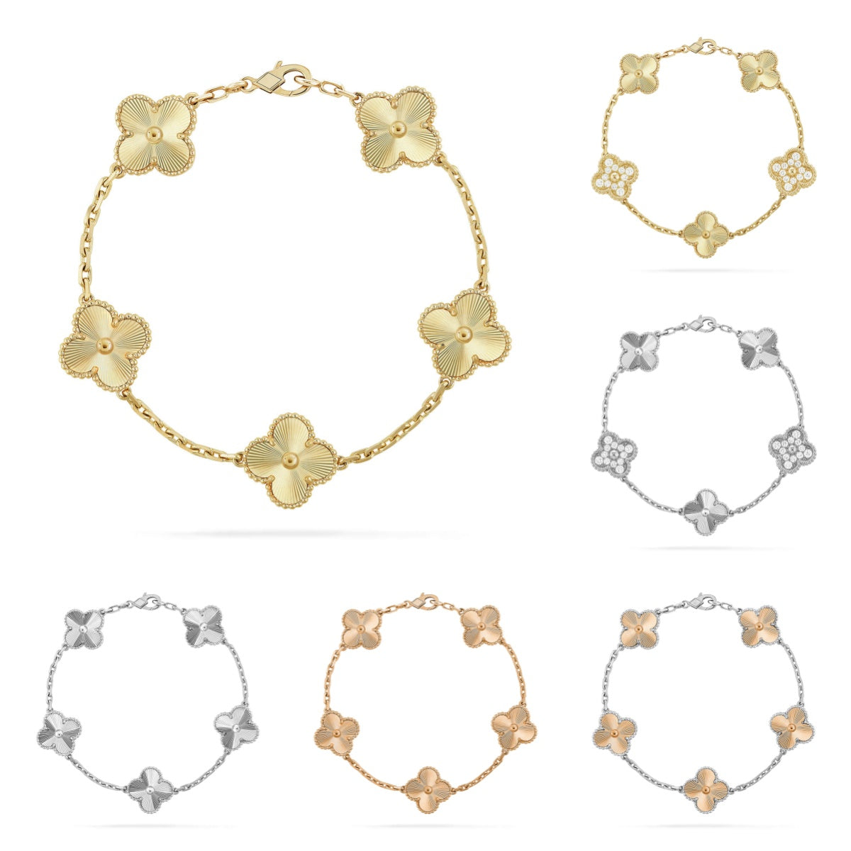 [ECHO ] CLOVER 5 MOTIF LASER BRACELET COLLECTION