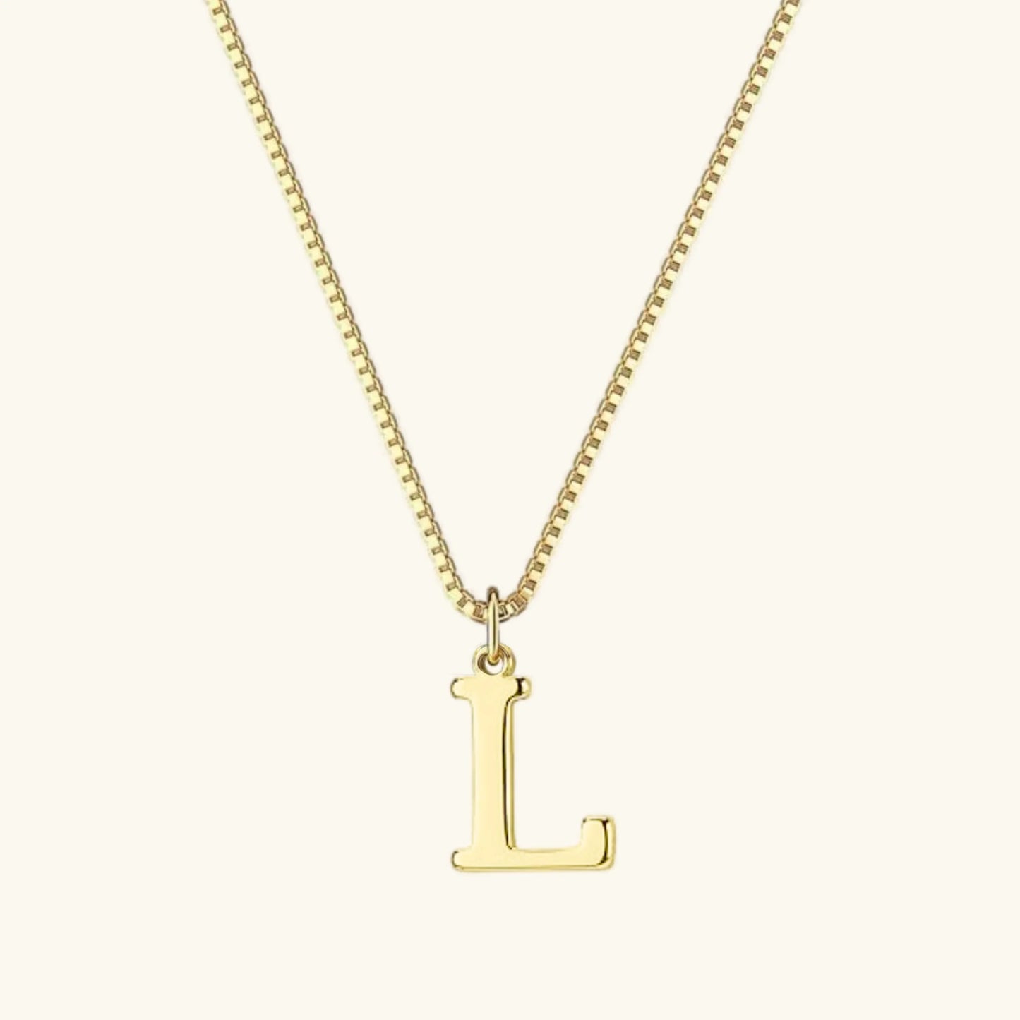 [Echo Fine]Therese Letter Initial Gold Necklace