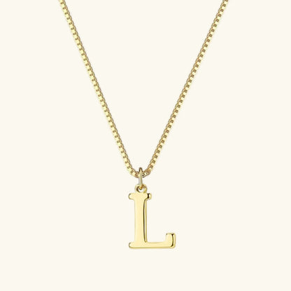 [Echo Fine]Therese Letter Initial Gold Necklace