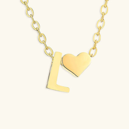 [Echo Fine]Ria Initial Letter Gold Necklace