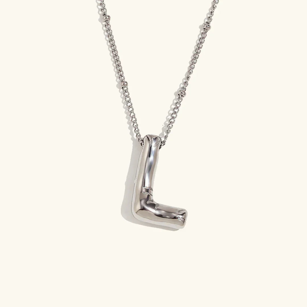 [Echo Fine]Balloon Gold Initial Necklace