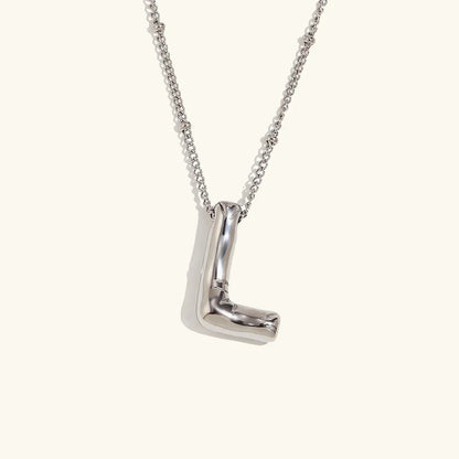 [Echo Fine]Balloon Gold Initial Necklace