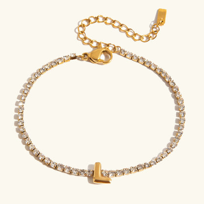 [Echo Fine]Avaria Bubble Letter Tennis Bracelet