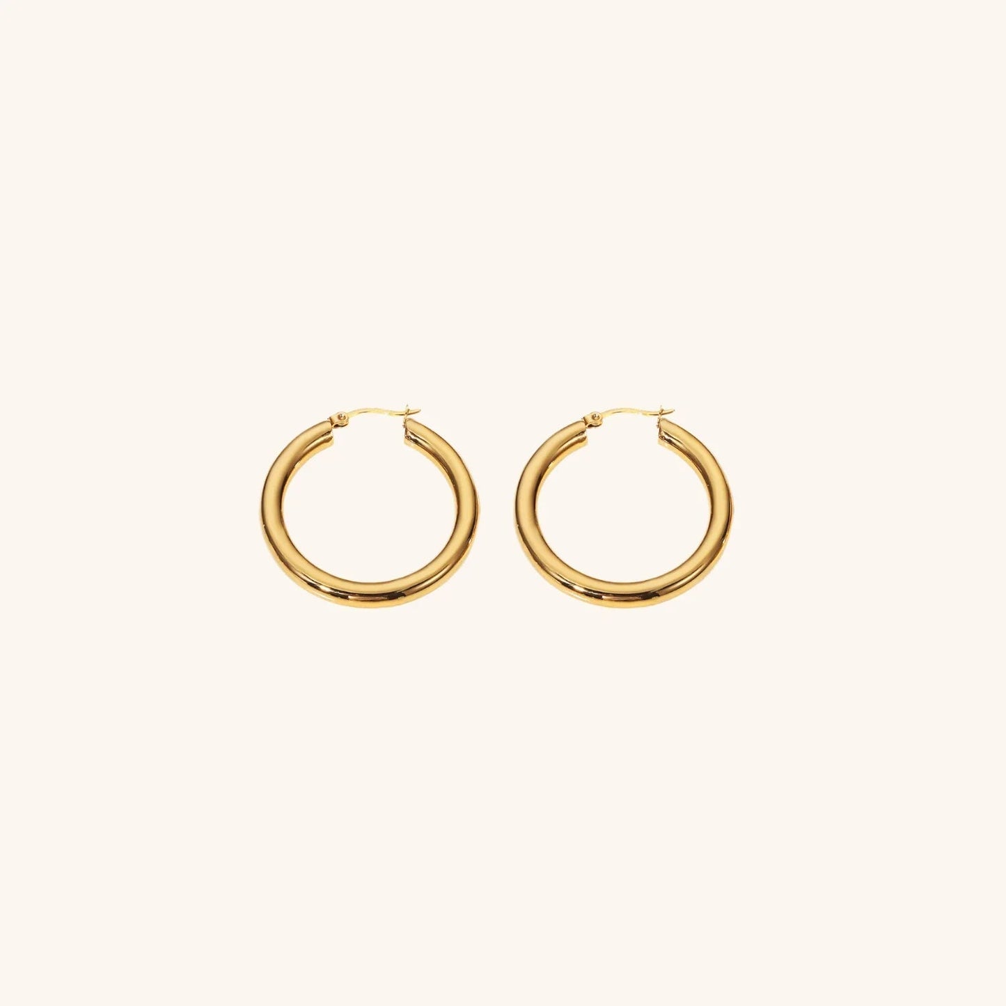 [Echo Fine]Wide Hoop Earrings