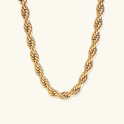[Echo Fine]Mila Golden Twist Necklace