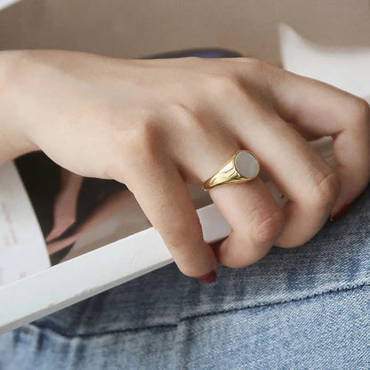 [Echo Fine]Mother Of Pearl Gold Ring