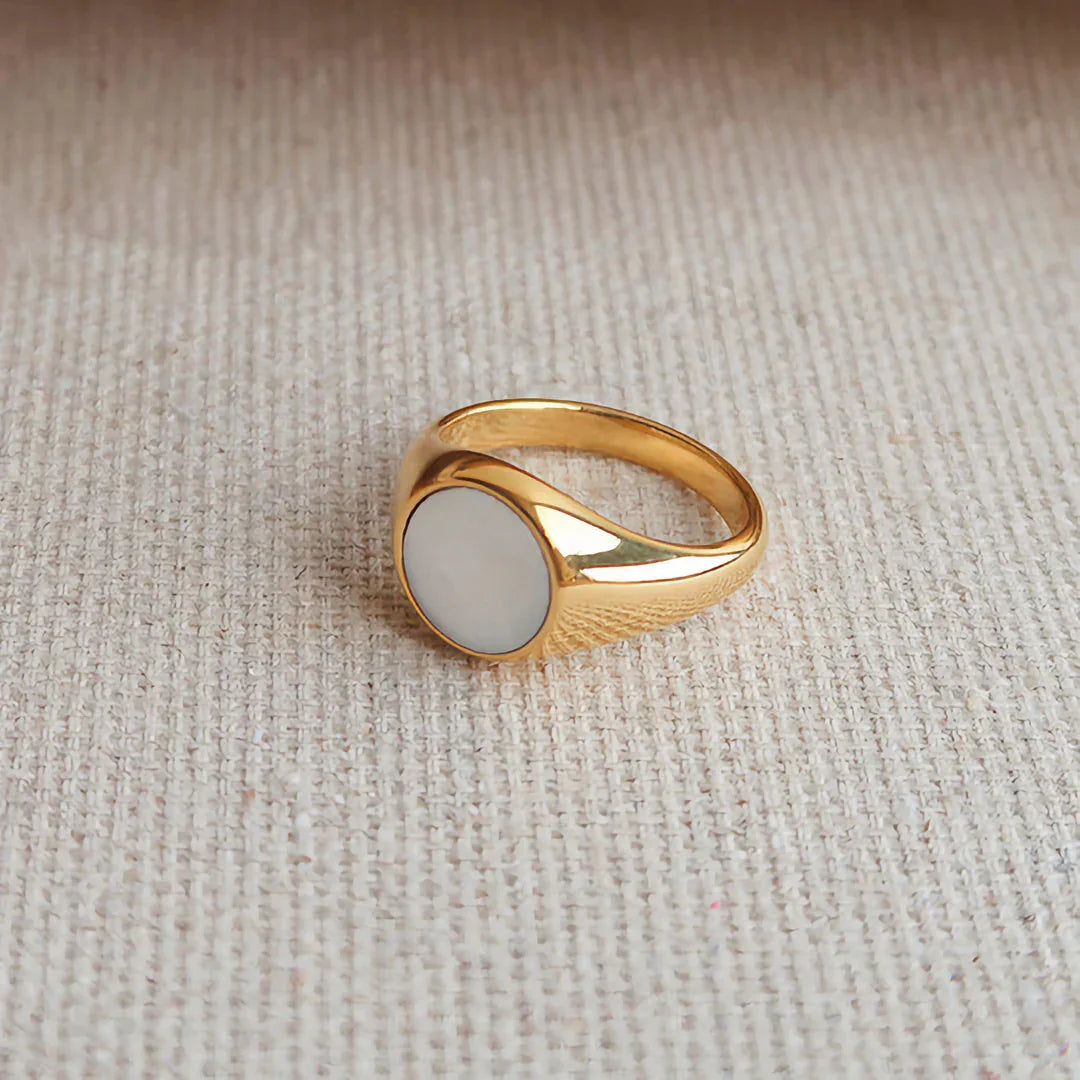 [Echo Fine]Mother Of Pearl Gold Ring
