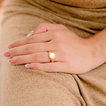 [Echo Fine]Mother Of Pearl Gold Ring