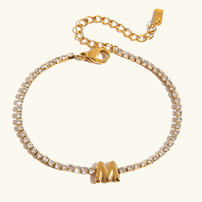 [Echo Fine]Avaria Bubble Letter Tennis Bracelet