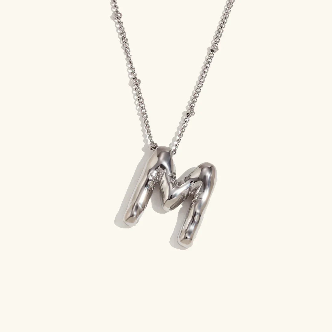 [Echo Fine]Balloon Gold Initial Necklace