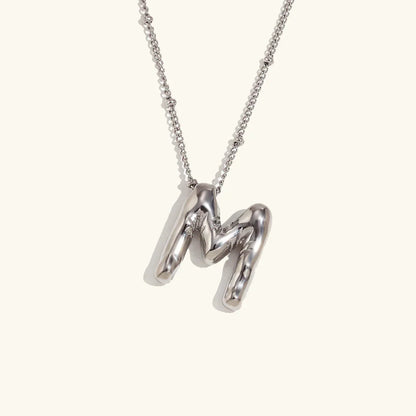 [Echo Fine]Balloon Gold Initial Necklace
