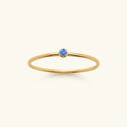 [Echo Fine]Amelia Birthstone Stacker Ring