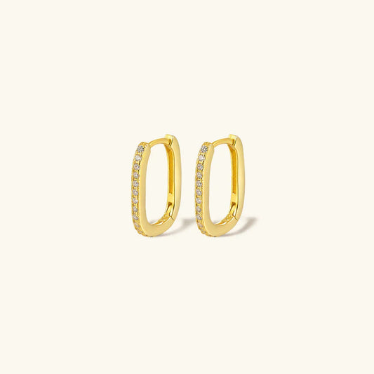 [Echo Fine]Melissa Oval Hoop Earrings