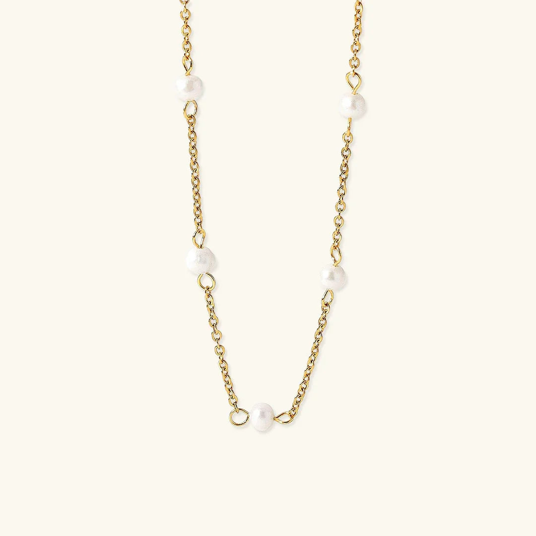 [Echo Fine]Nora Gold Pearl Necklace