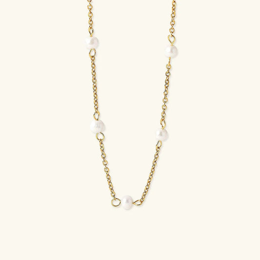 [Echo Fine]Nora Gold Pearl Necklace